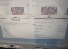 Masalatop menu