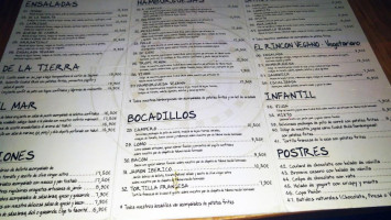 El Peñón De Sopelana menu