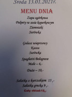 Czarnkowskie Sukiennice menu