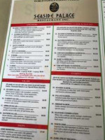 Seaside Palace menu