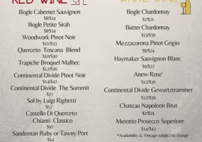 Salado menu