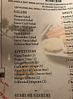 Sushi Masa menu