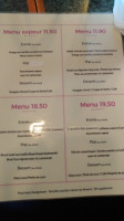 Le Mandarin menu