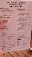 Reel Deal Bbq Seafood menu