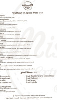 Mister O1 Extraordinary Pizza Naples menu