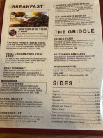 Wagon Wheel At Pioneer Crossing Casino menu