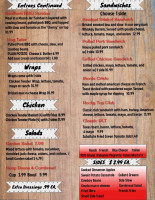 Jonesborough Barrel House Llc menu