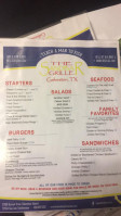 The West End Restaurant Sandbar Grill menu