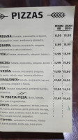 Ventura Jones menu