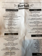 Von Trapp Brewery Bierhall menu