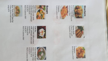 Krua Thai And Takeaways menu