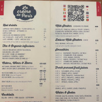 La Crème De Paris menu