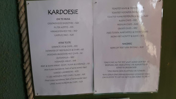 Kardoesie menu