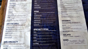 Pangaea Dinosaur Grill menu