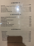 Pad Thai Cuisine menu