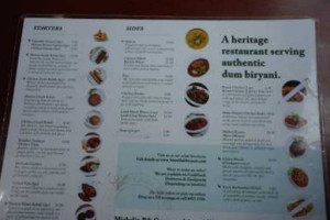 Bismillah Biryani menu