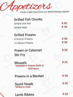 Jimmy's Killer Prawns Westwood menu