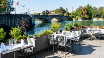 Hotel Schiff Am Rhein Restaurant Rhyblick food