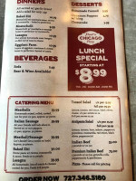 Paul's Chicago Pizza menu