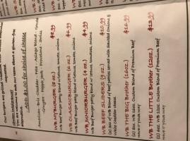 Wingburgers menu