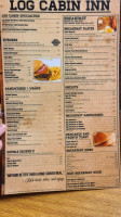 Log Cabin Inn menu