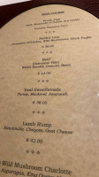 De Mondion menu