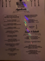 Walter's Cottage menu