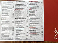 Pizzeria De Sia menu