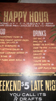 The Grass Skirt menu