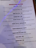 Calvillo's menu