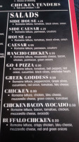 Go 4 Pizza menu