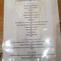 Alvor Wine menu