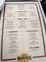 LaScala's Birra menu