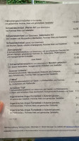 Restaurant Weinhaus Hoffnung menu