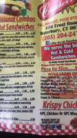 Checkerz Food Store menu