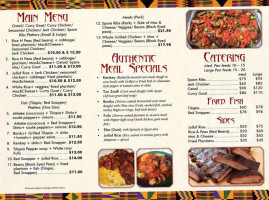 Buutchiis Grille menu