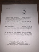 Soif De Vin menu