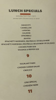 Giovanni's Table menu