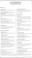 Four Eight Lounge menu