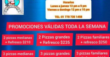 Q Rica Pizza Suc. Atotonilco De Tula menu