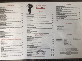 Street Ninja menu