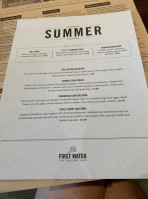 First Watch menu