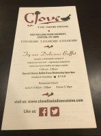 Clove Indian Cuisine menu