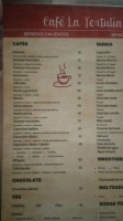 La Tertulia menu