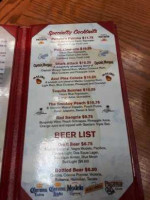 Pancho's menu