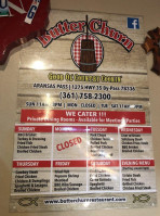 Butter Churn Aransas Pass menu