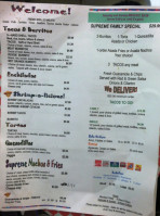 Tacos Panchito menu