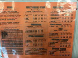 Paradise Wings Deli menu