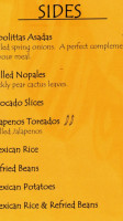 Lupita's menu