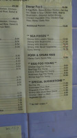 Dragon Palace menu